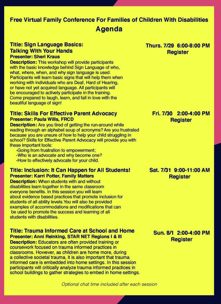 Family Conference Flyer