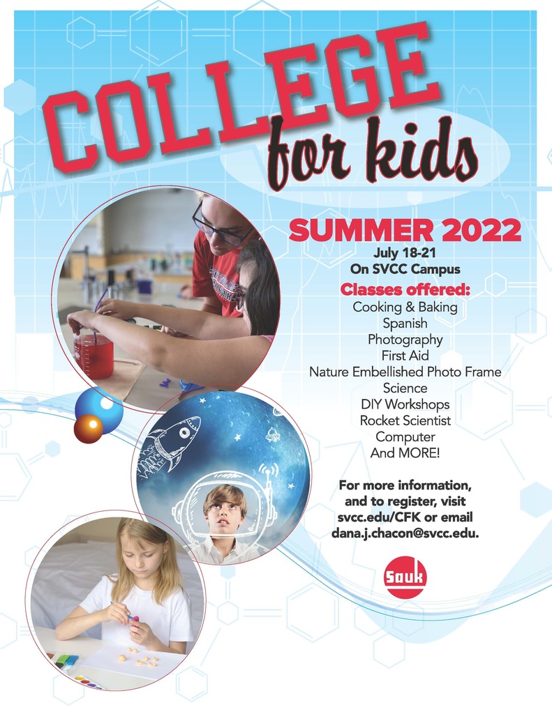 College for Kids flyer