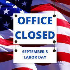 Office Closed for Labor Day