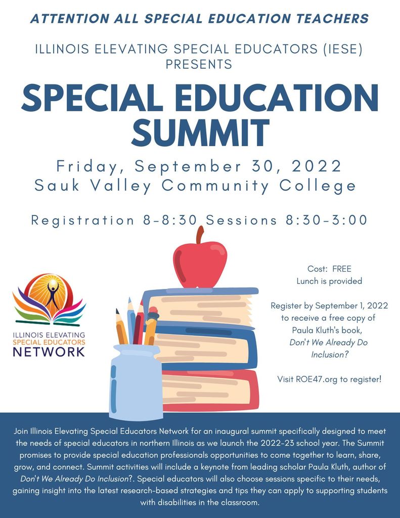 Special Education Summit flyer